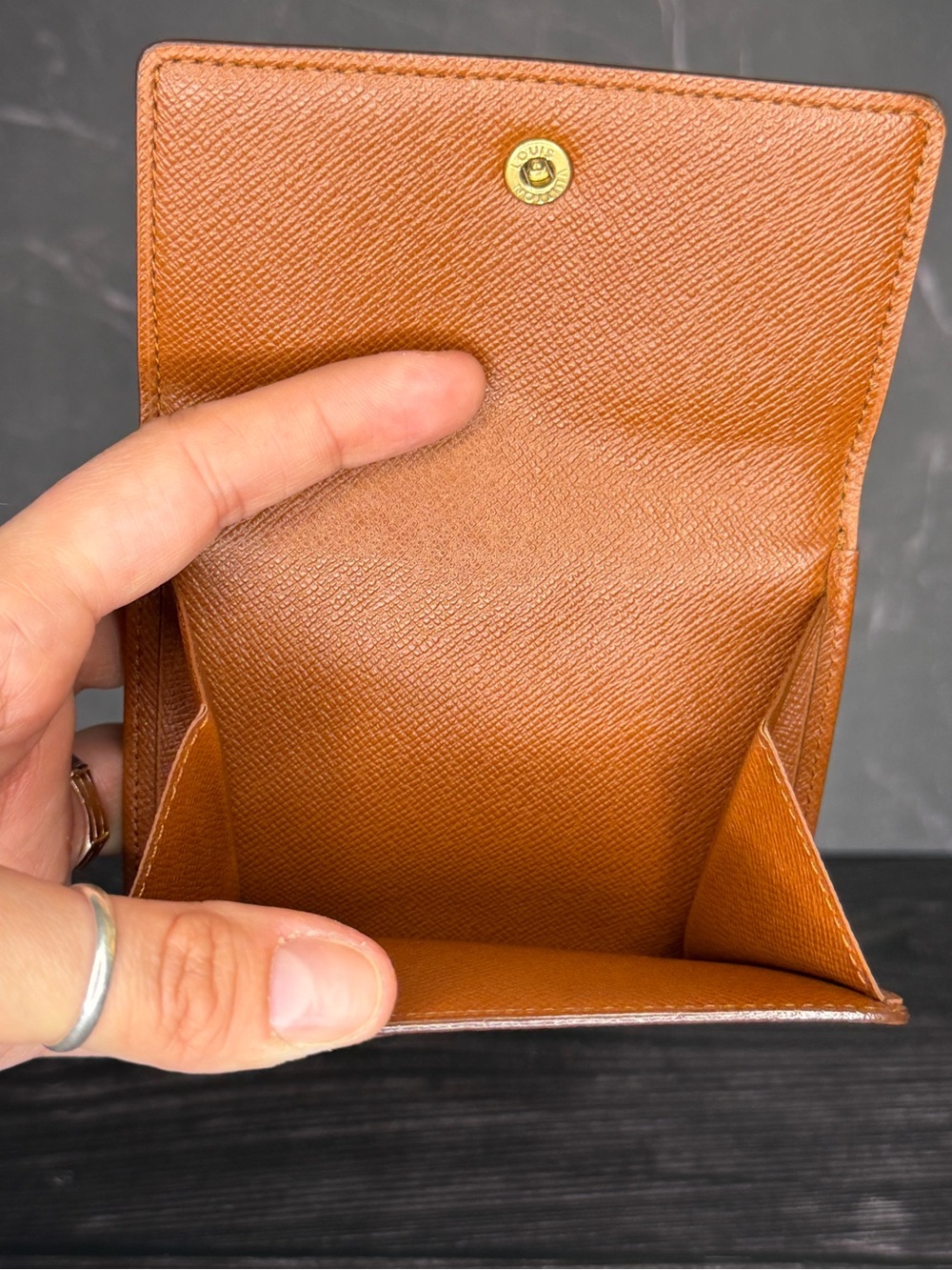 Louis Vuitton Monogram Vintage Compact Trifold Wallet Snap Coin Purse | Vintage - Picture 8 of 10